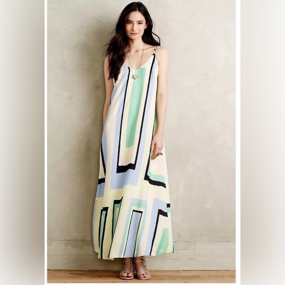 Maeve Dresses & Skirts - Anthropologie Maeve Abstracted Maxi Dress Size XS